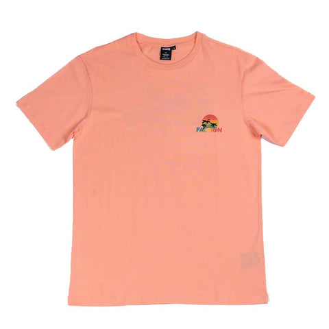 Faction Outcast Tee Pink Flat Lay Back